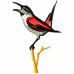 Small Birds Embroidery Design 10